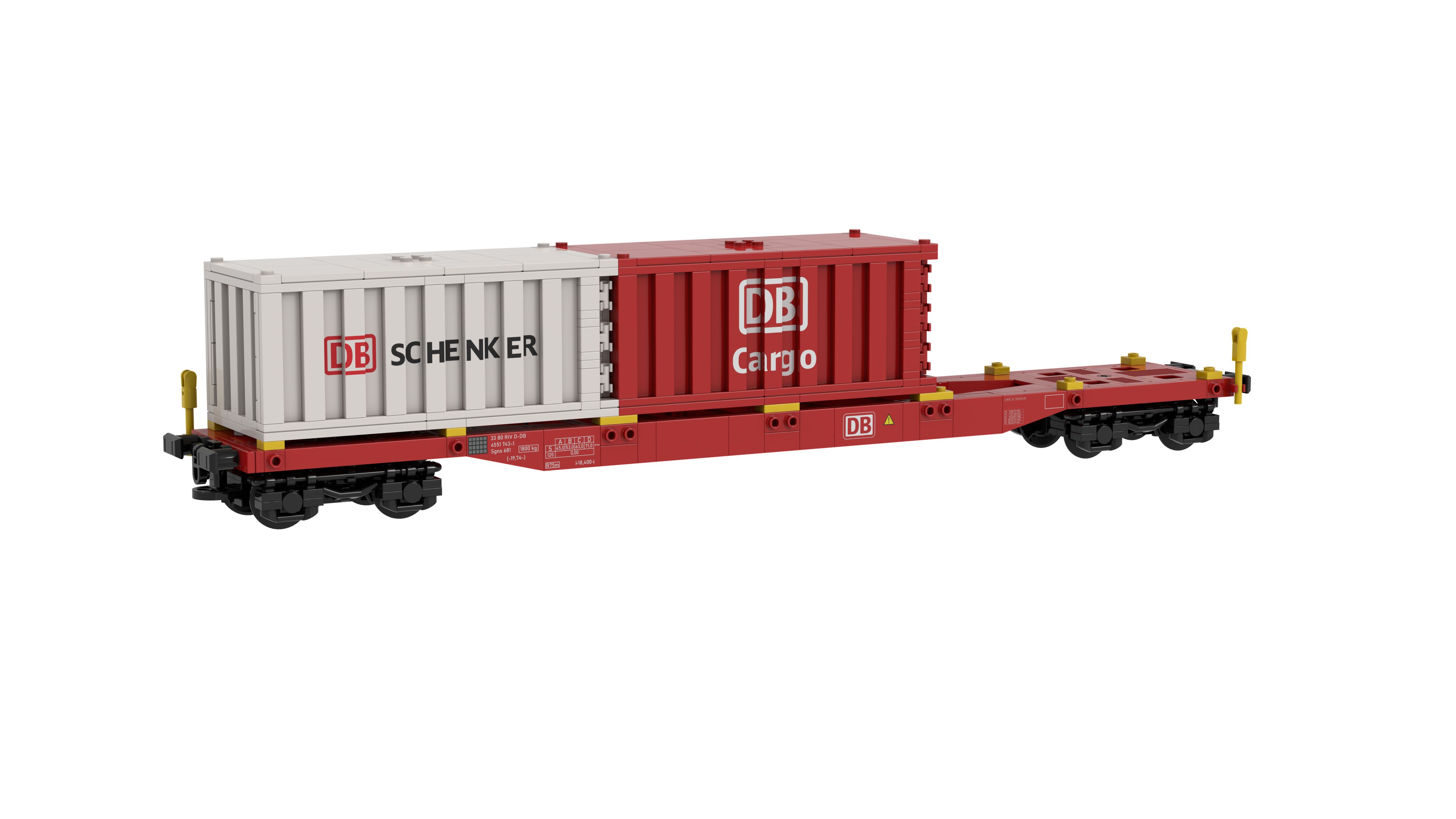 SH-3005 DBAG Containertragwagen Sgns 681