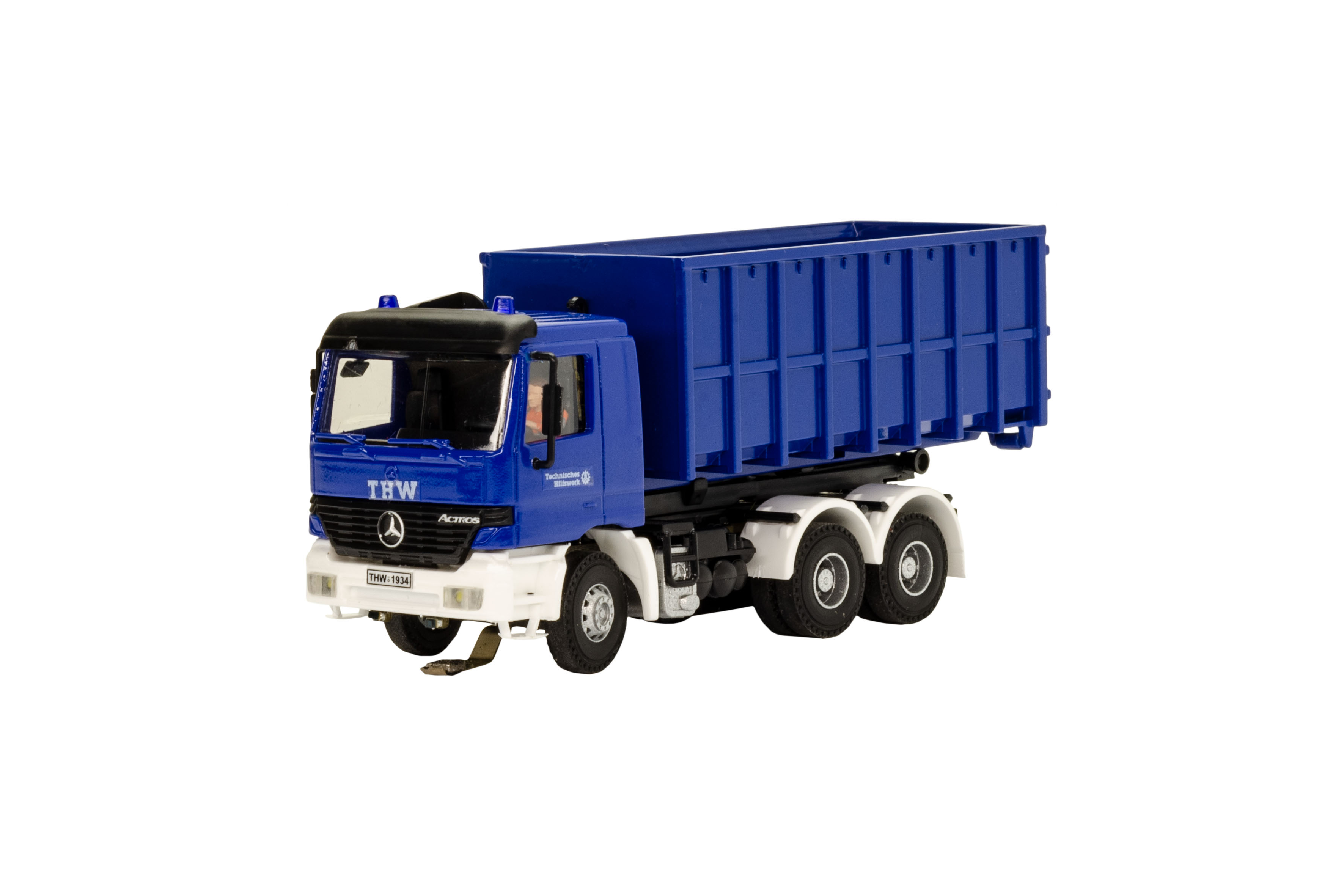Viessmann 8070 CarMotion: MB Actros Abrollkipper THW