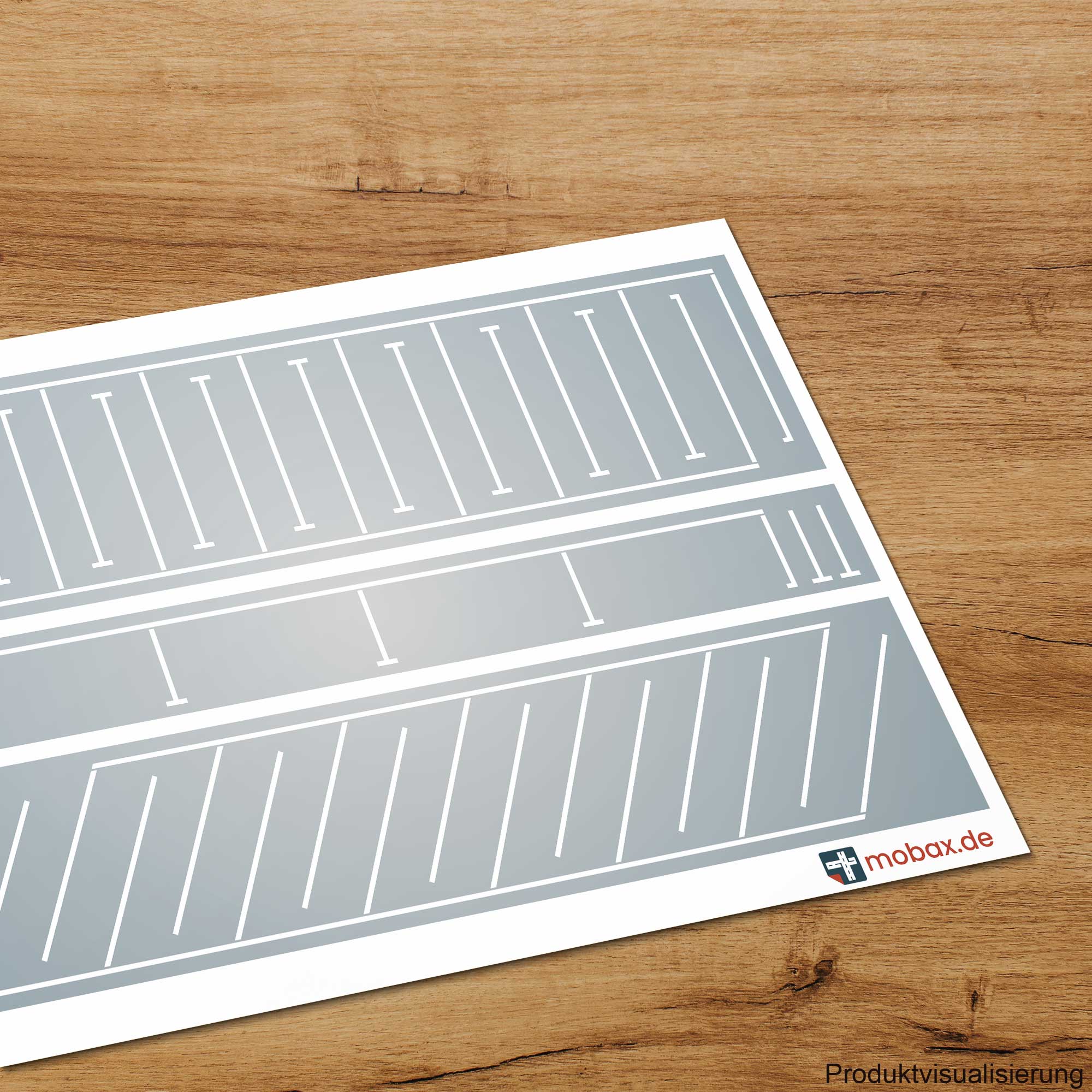 Mobax DE-W-08-N Parkplatz-Set weiß
