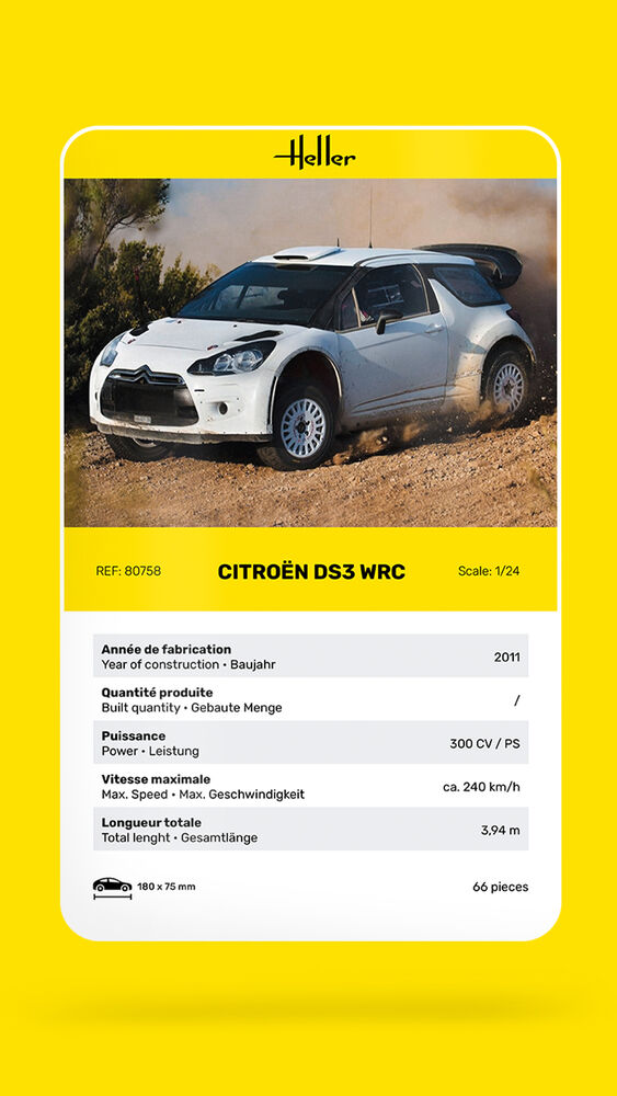 Heller 80758 Citroen DS3 WRC