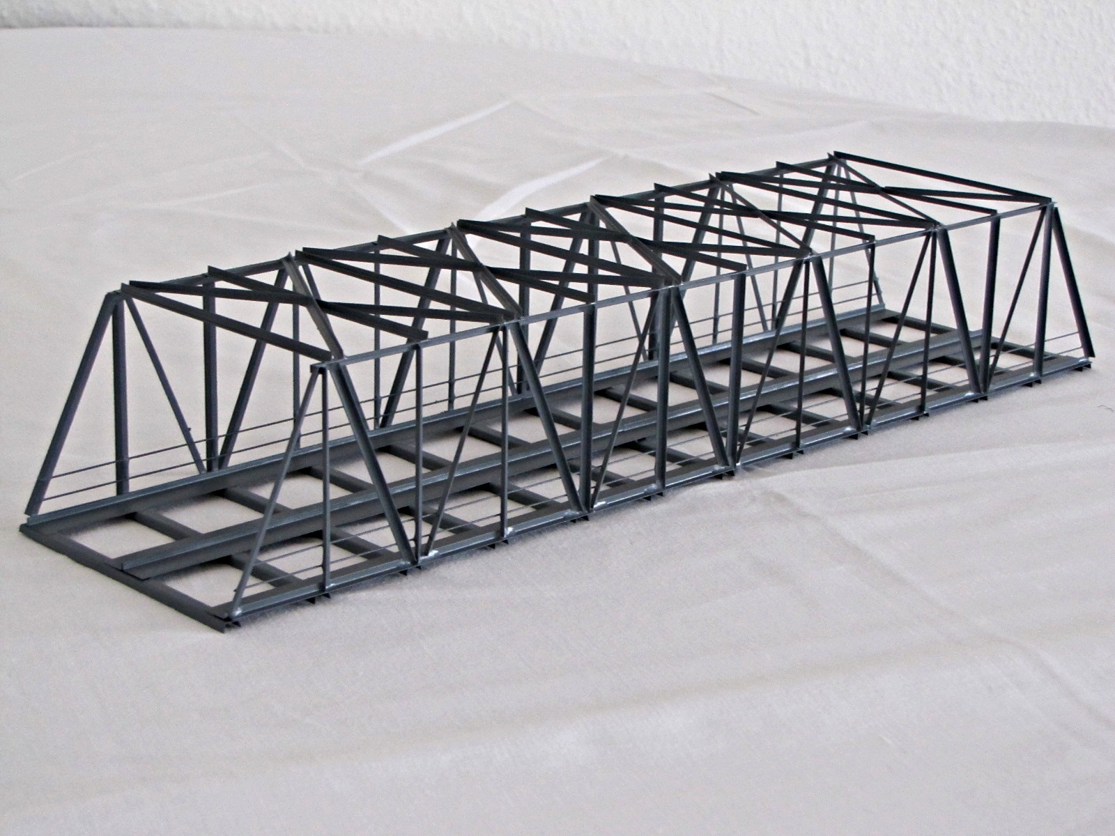 Hack K42S-2 Kastenbrücke 42 cm schräg 2-gleisig