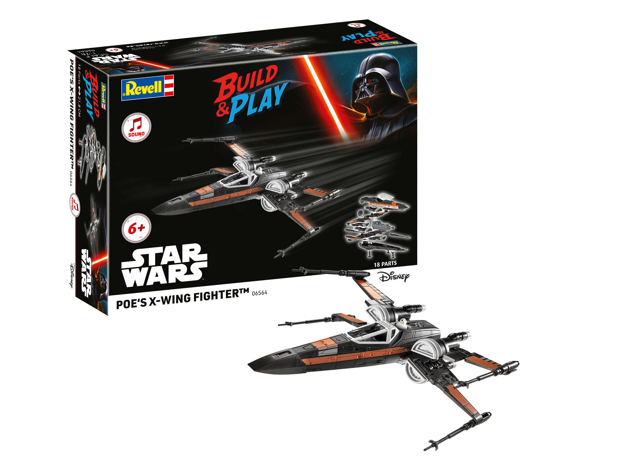 06564 Poe's X-Wing Fighter (w/Sound): Build &