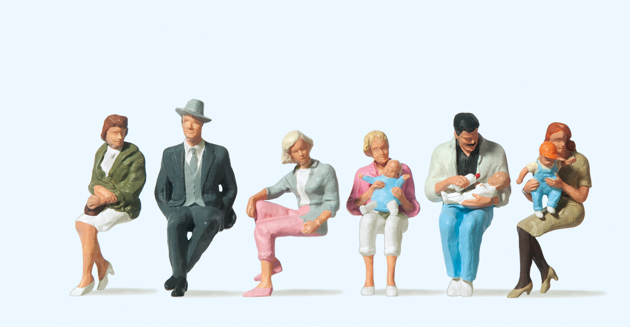 Preiser 65327 Sitzende Personen