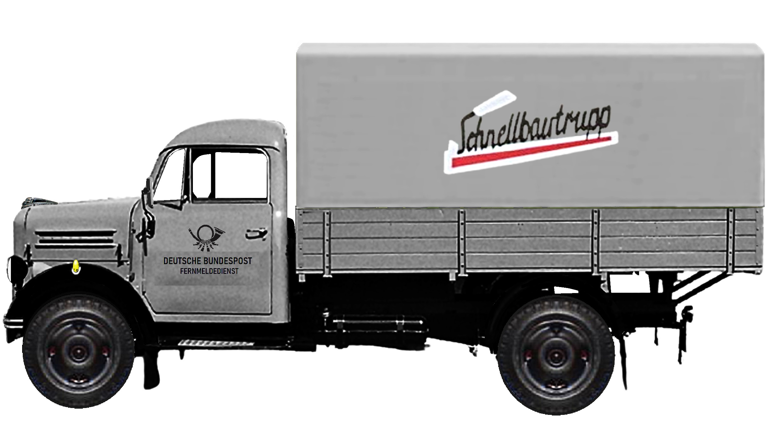 NA88441 Borgward B1250 Hochpritsche Fernmelde