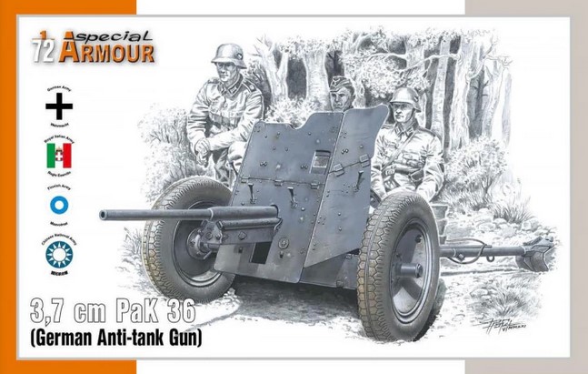 SA72024 3,7 cm PaK 36 German Anti-tank Gun