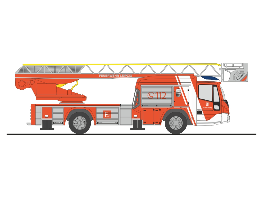 71128 Magirus DLK n.B. BF Leipzig