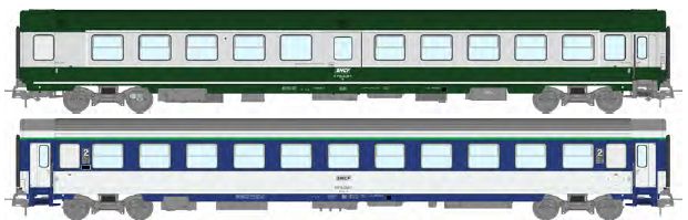 JM-048 SNCF Personenwagen-Set 2-tlg. Ep.4/5
