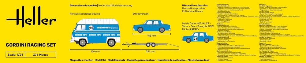Heller 50328 Renault Gordini Racing Set