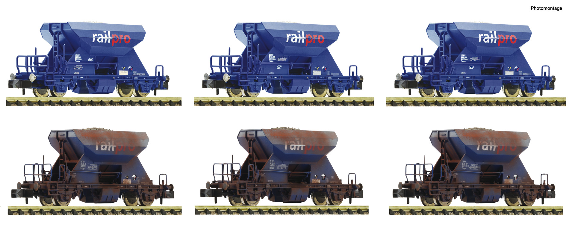 6660185 RAILPRO Schotterwagen-Set 6-tlg. Ep.6
