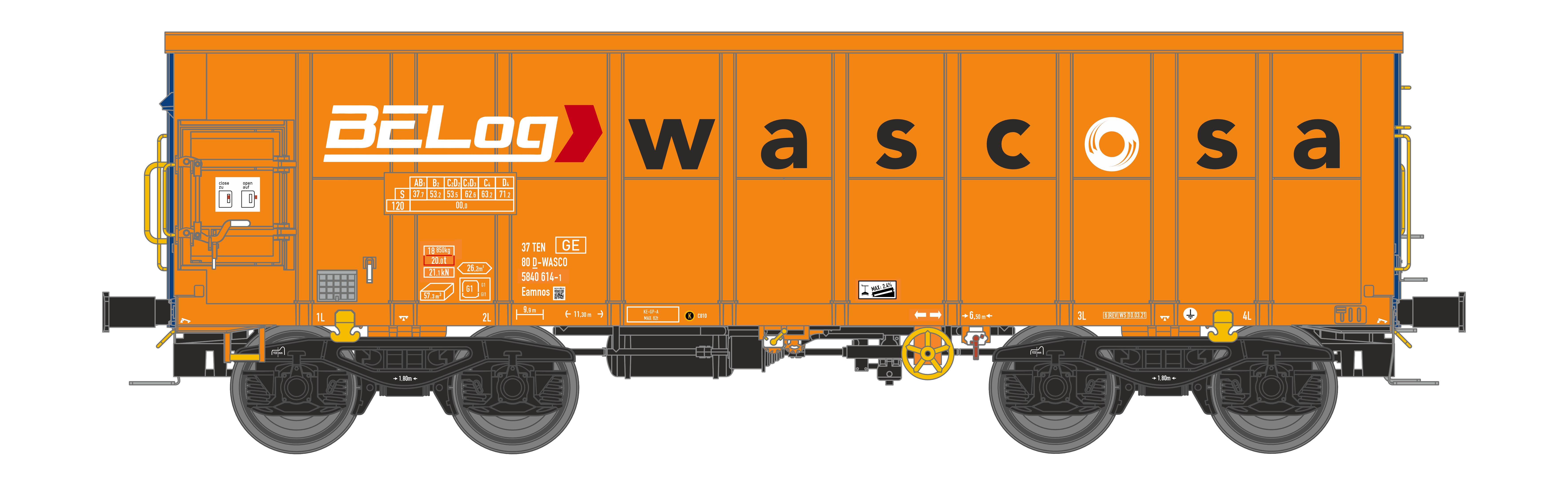 NME 541612 WASCOSA Off. Güterwg. Eamnos 11,3m Ep.6