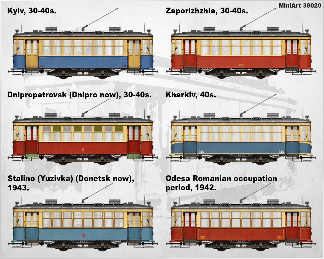 38020 Soviet Tram X-Serie Early Type