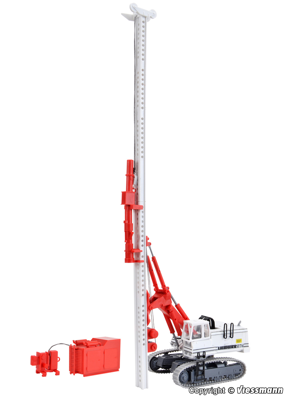 11253 Liebherr 974 mit Ramm- und Ziehgerät
