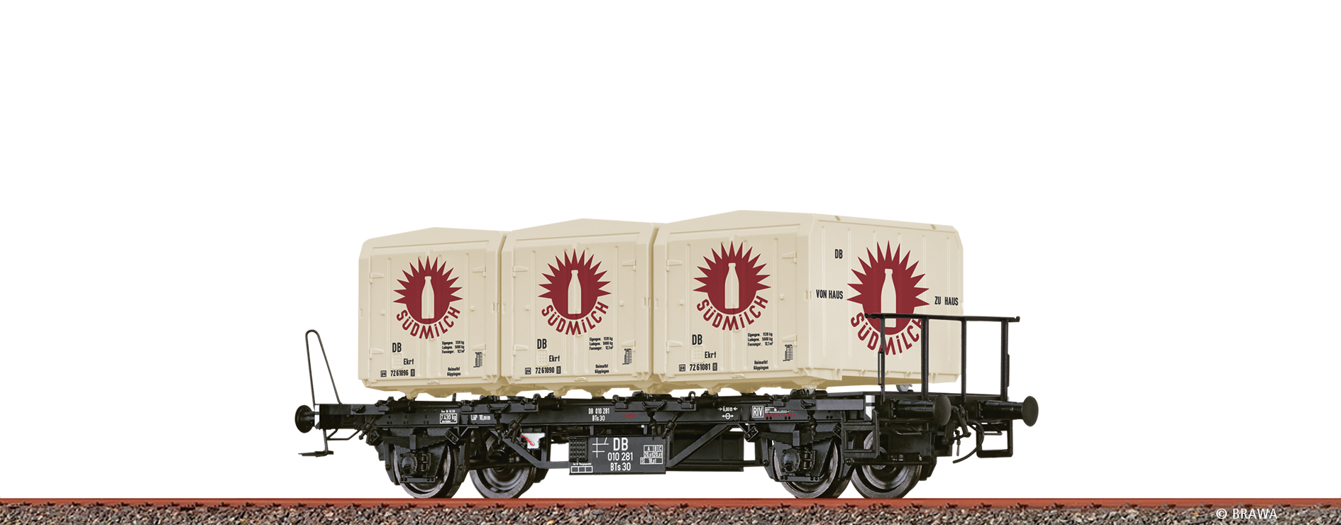 50917 DB Behältertragwagen BT30 "Südmilch"Ep.3