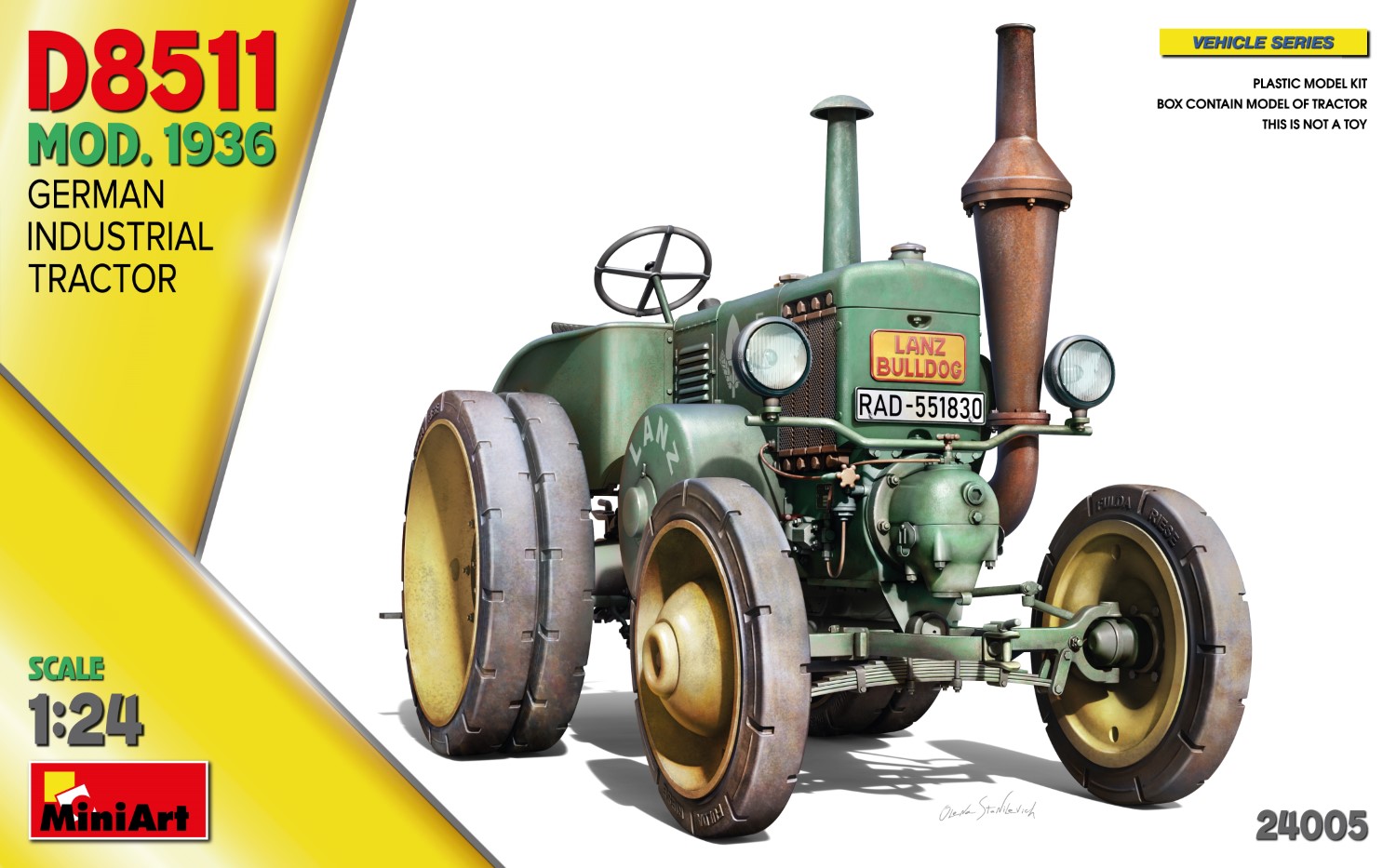 24005 1/24 Lanz Bulldog Traktor D8511 1936