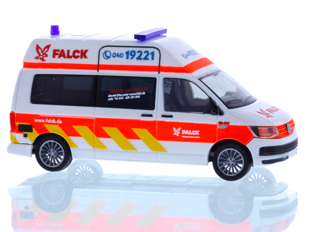 53780 VW T6 Bus LR HD Falck Rettungsdienst HH