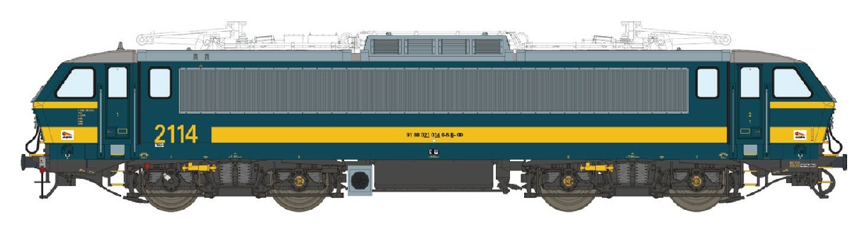 12574AC E-Lok HLE 21 SNCB, Ep.VI, AC