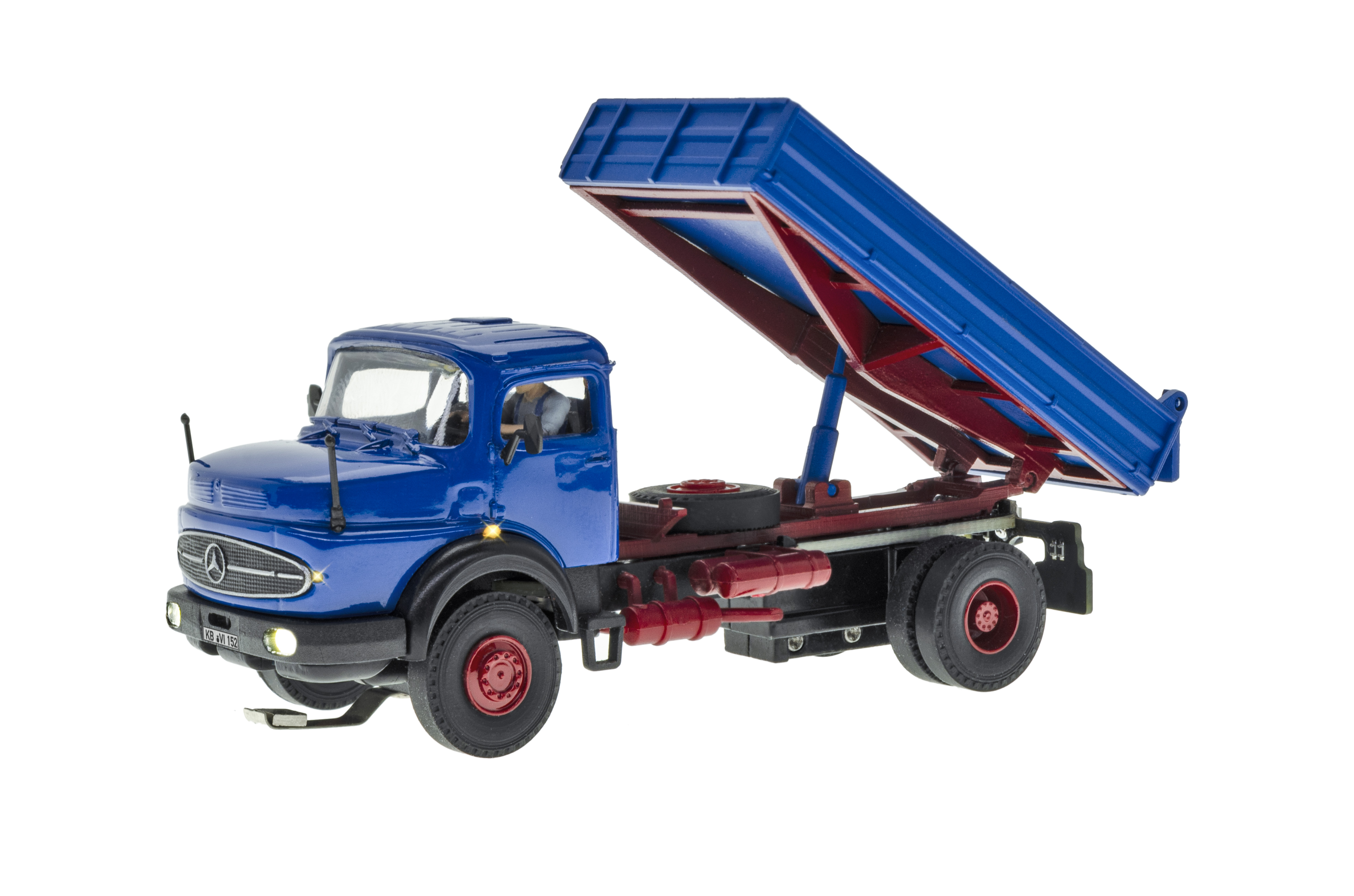 Viessmann 8152 CarMotion: MB Rundhauber Kipper blau