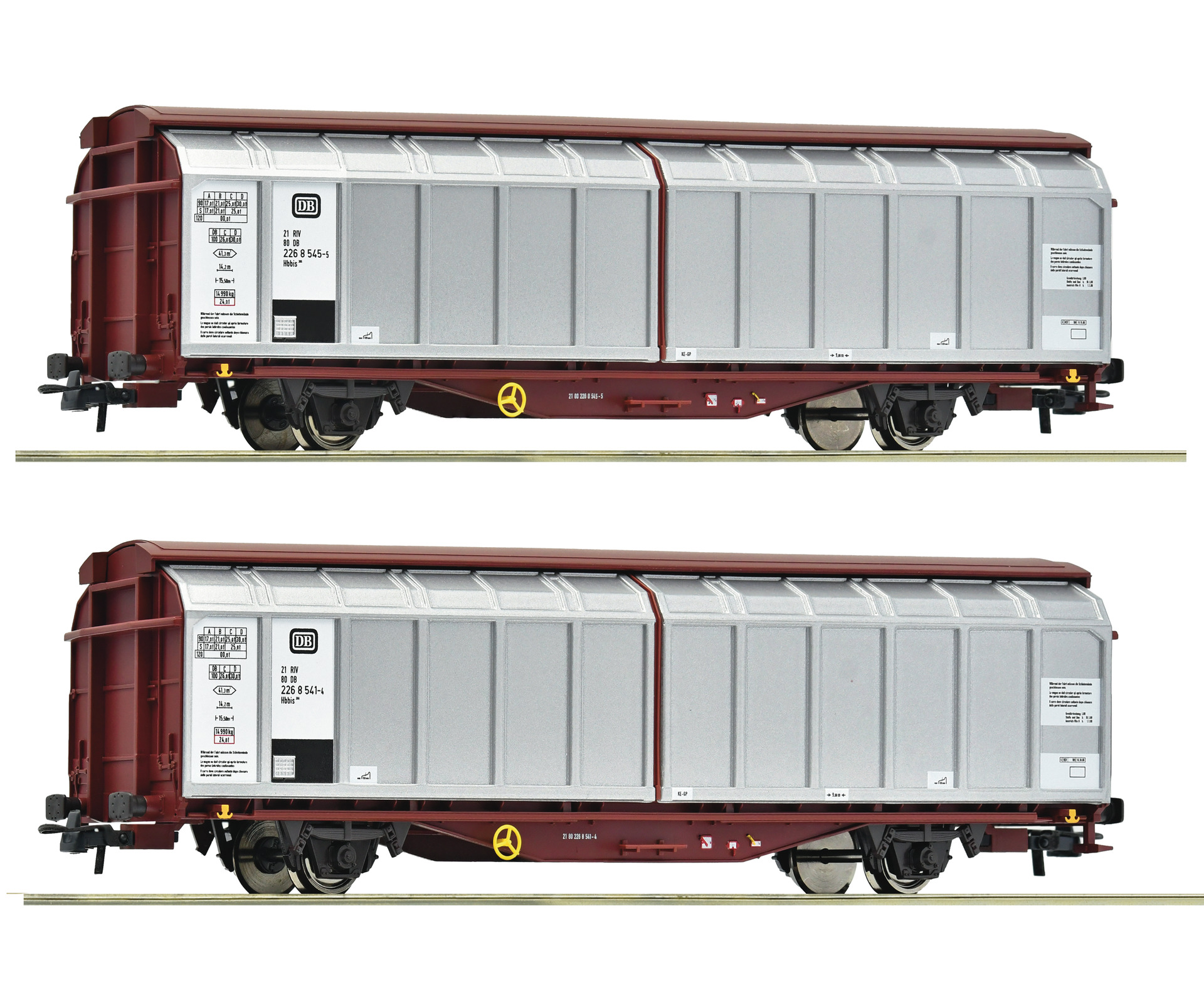 Roco 6600111 DB Schiebewandwg.Hbbis Set 2tlg. Ep.4