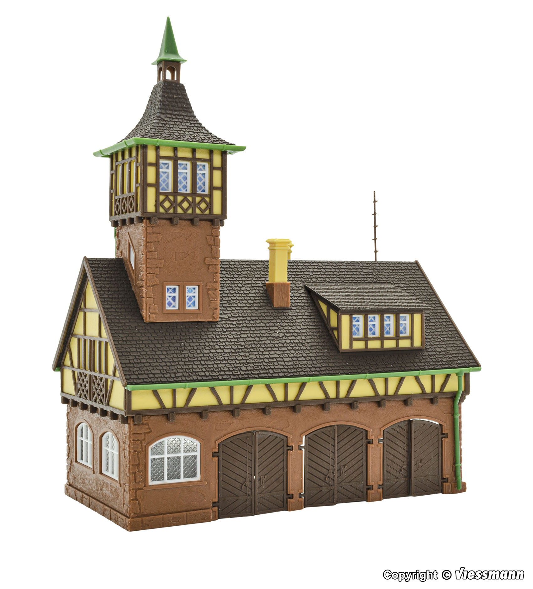 43756 Gerätehalle mit Turm