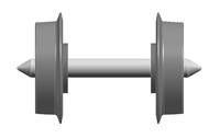 949304 Speichenradsatz D=7.5 mm 2 St.