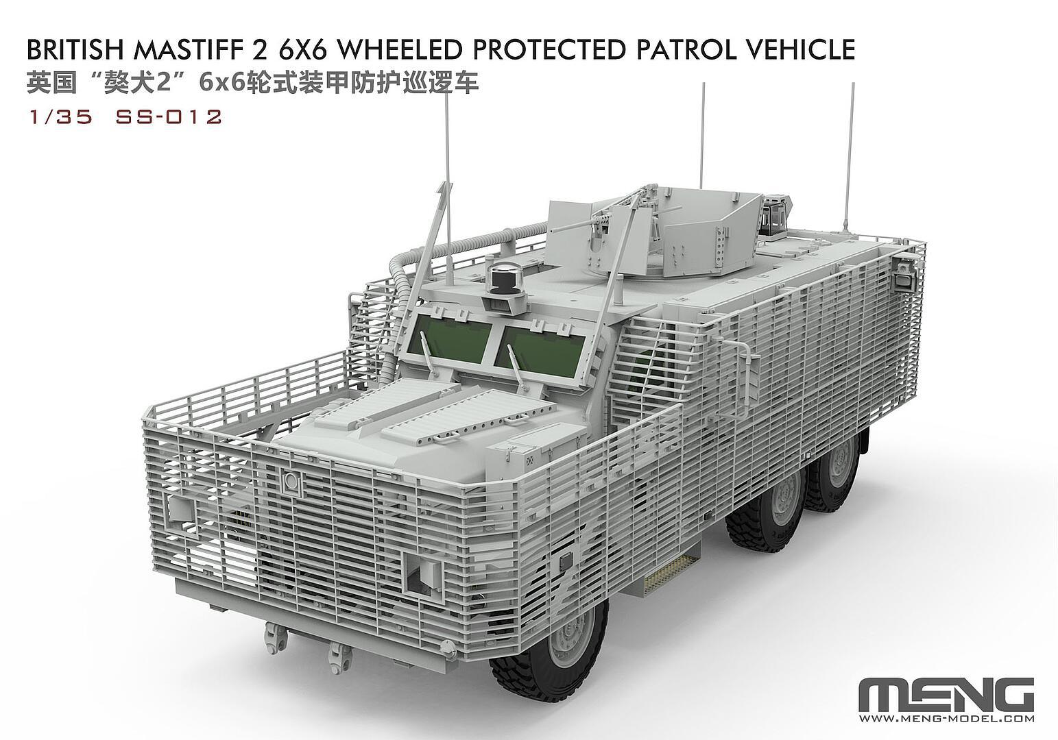 MENG SS-012 British Mastiff 2 6x6 Wheeled Protected