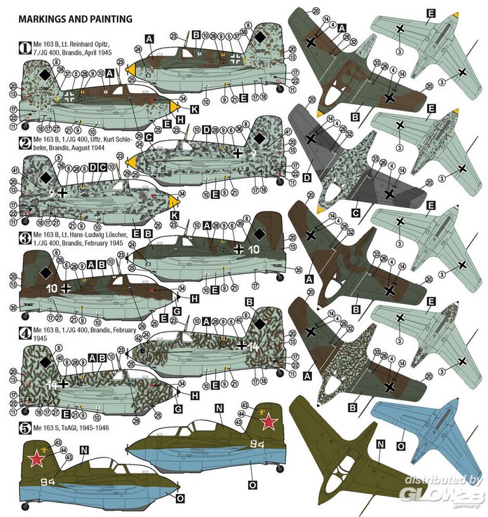 Hobby 2000 72061 Messerschmitt Me 163 B/S Komet