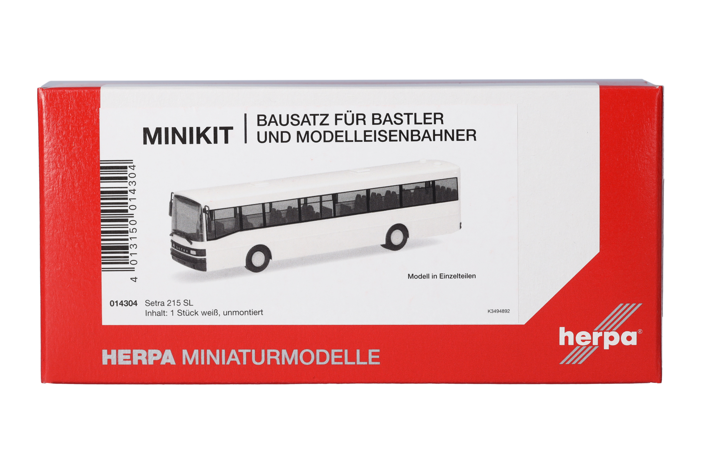014304 MiniKit: 1x Setra 215 SL weiß
