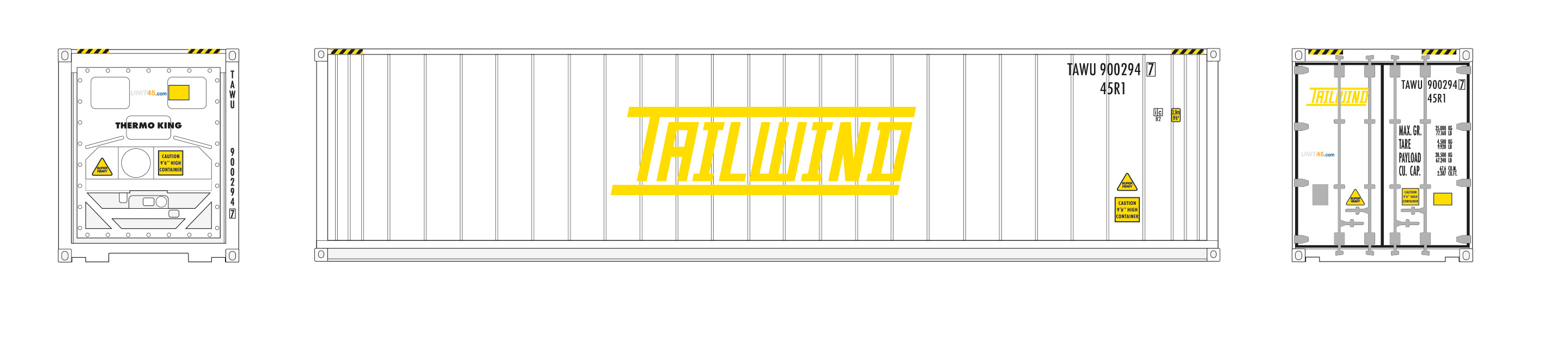 958974 Container Set: Tailwind 40ft Kühl/45ft