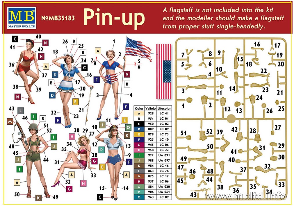 Master Box Ltd. MB35183 Pin-up Figuren