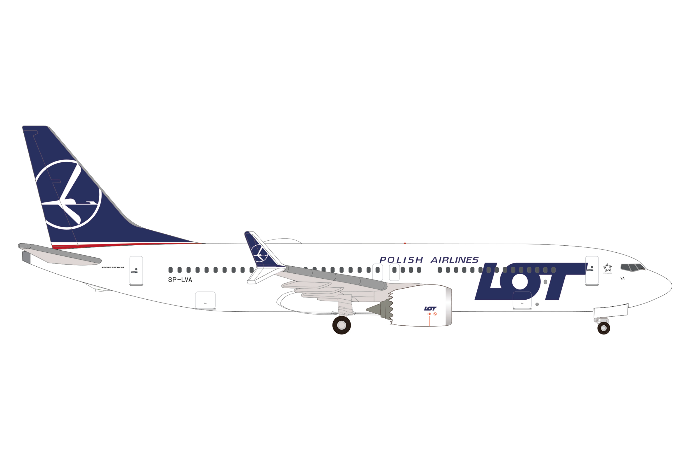 539098 Boeing 737 Max8 LOT Polish Airlines
