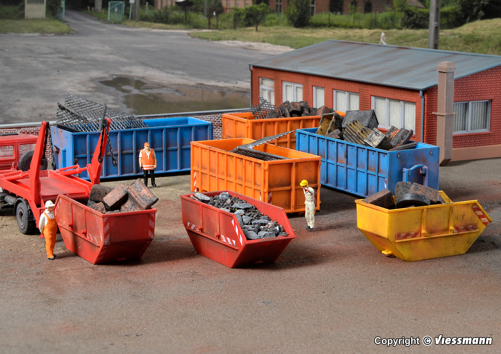 Kibri 38648 Deko-Set Absetzcontainer