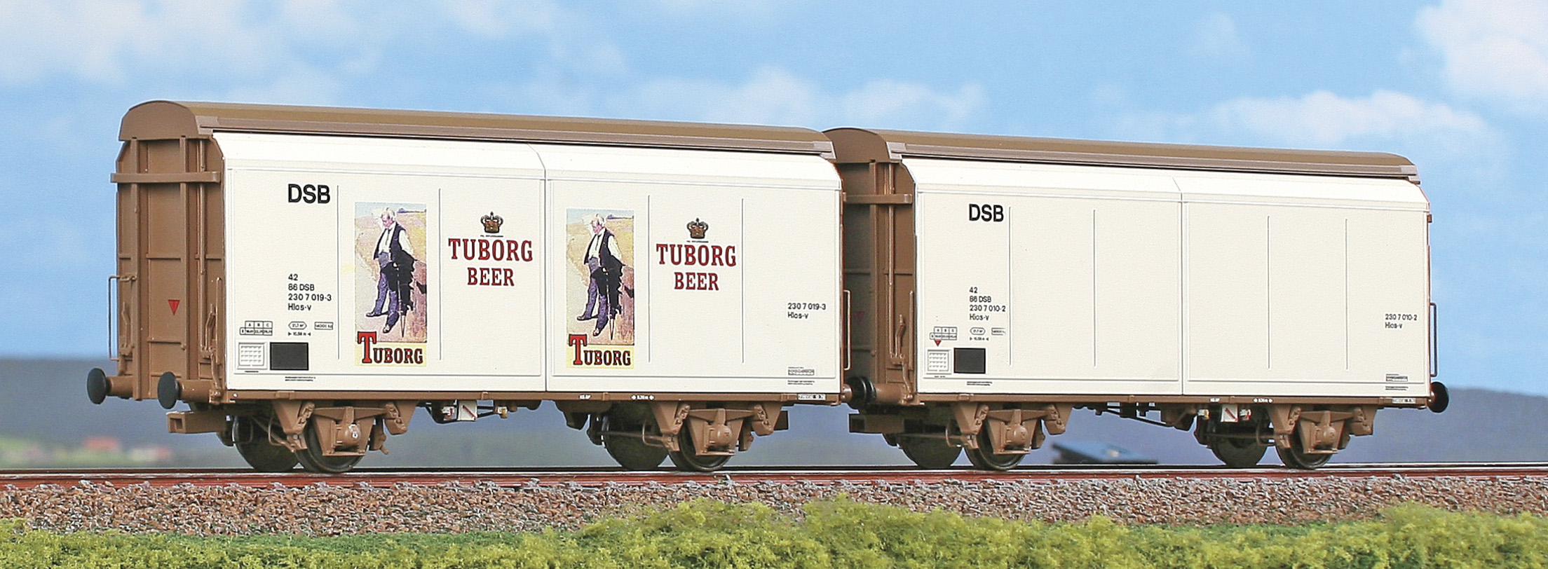 45092 DSB Tuborg Bierwagen-Set 2-achs Ep.4