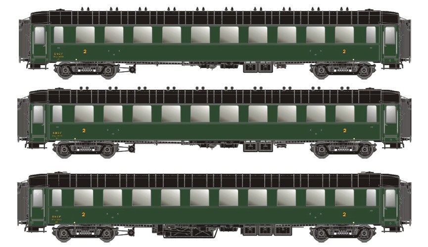 MW40398 SNCF Personenwagen-Set 3-tlg Ep.3c/d