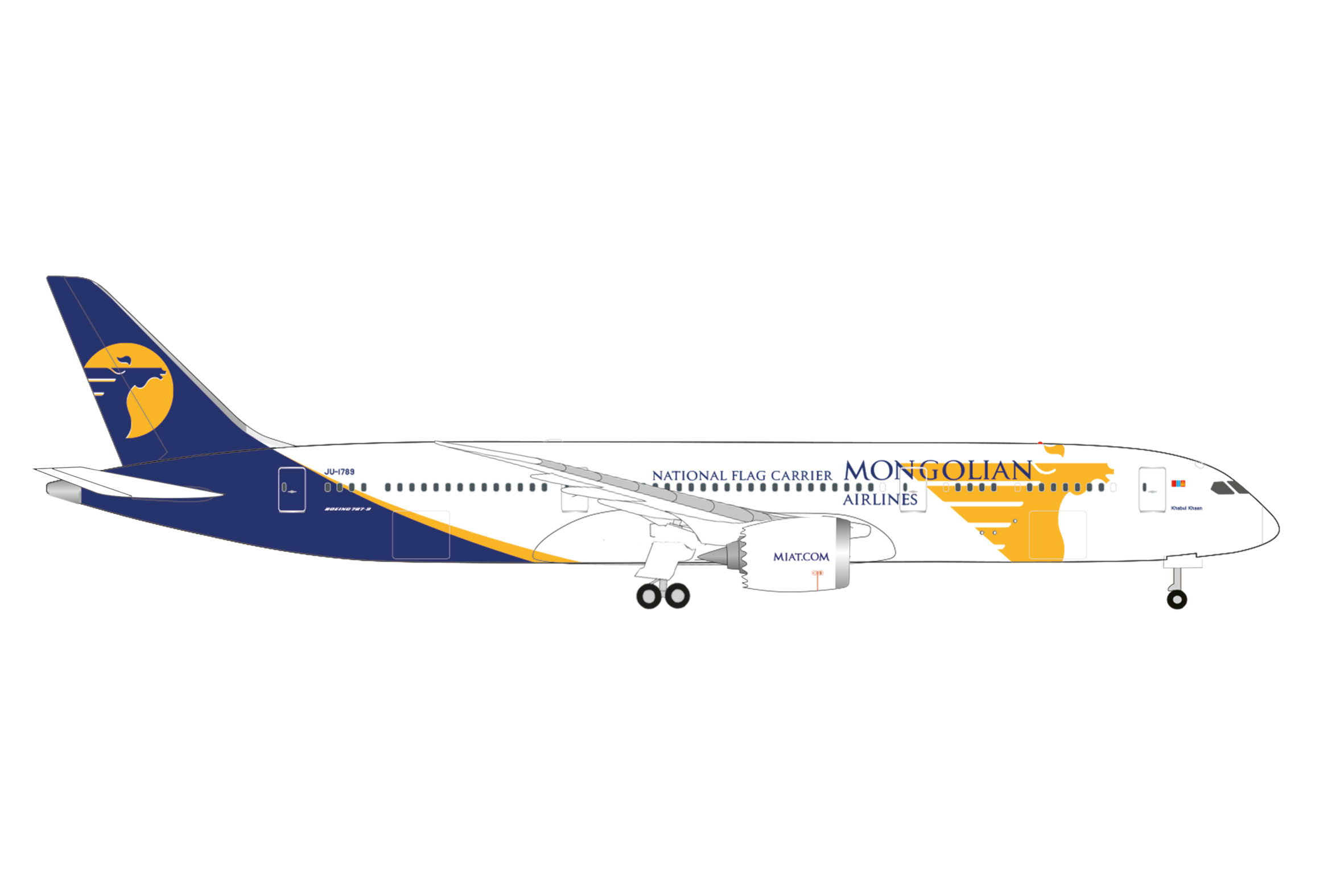537629 Boeing 787-9 Dreamliner MIAT - Mongolian