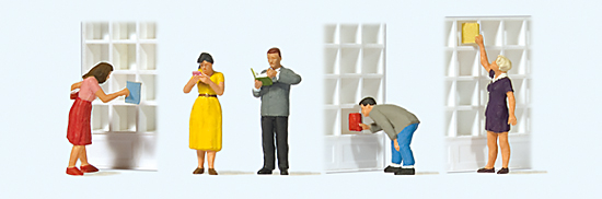Preiser 10675 In der Buchhandlung (ohne Regale)