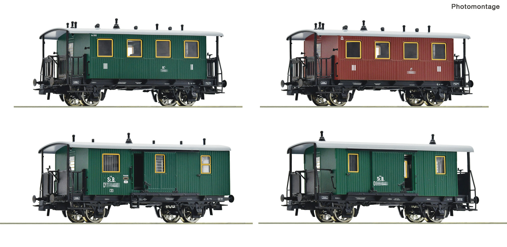 6200190 KKSTB/BBÖ Personenzug Set 4tlg. Ep.1