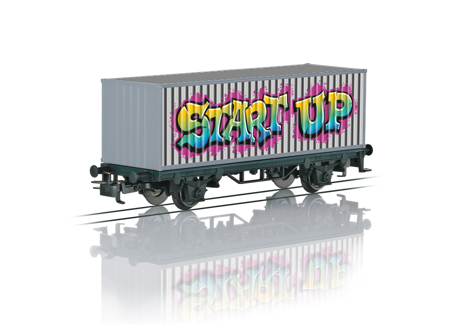 44831 Containerwagen Graffiti Ep.6