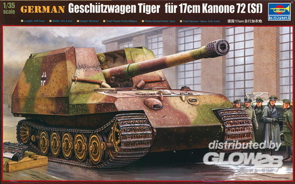 Trumpeter 750378 Deutscher Geschützwagen Tiger für 17cm