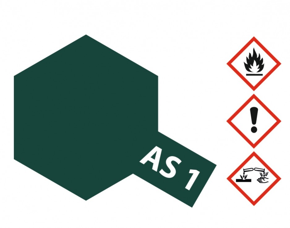 86501 AS01 - Spray dark green matt 100 ml