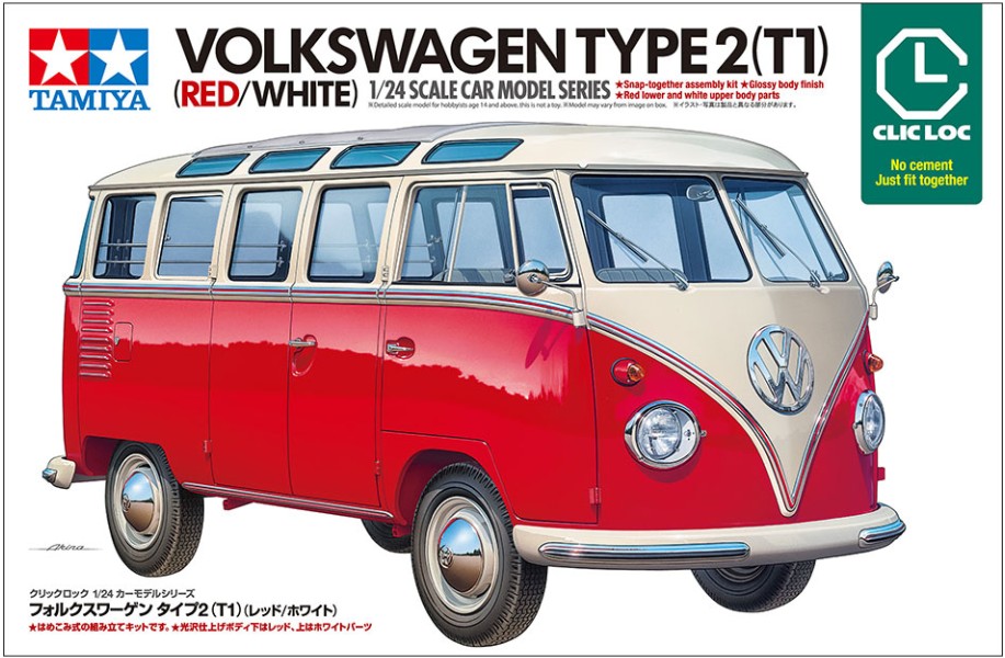 28101 ClickLoc: VW T1/2 Samba-Bus rot/creme