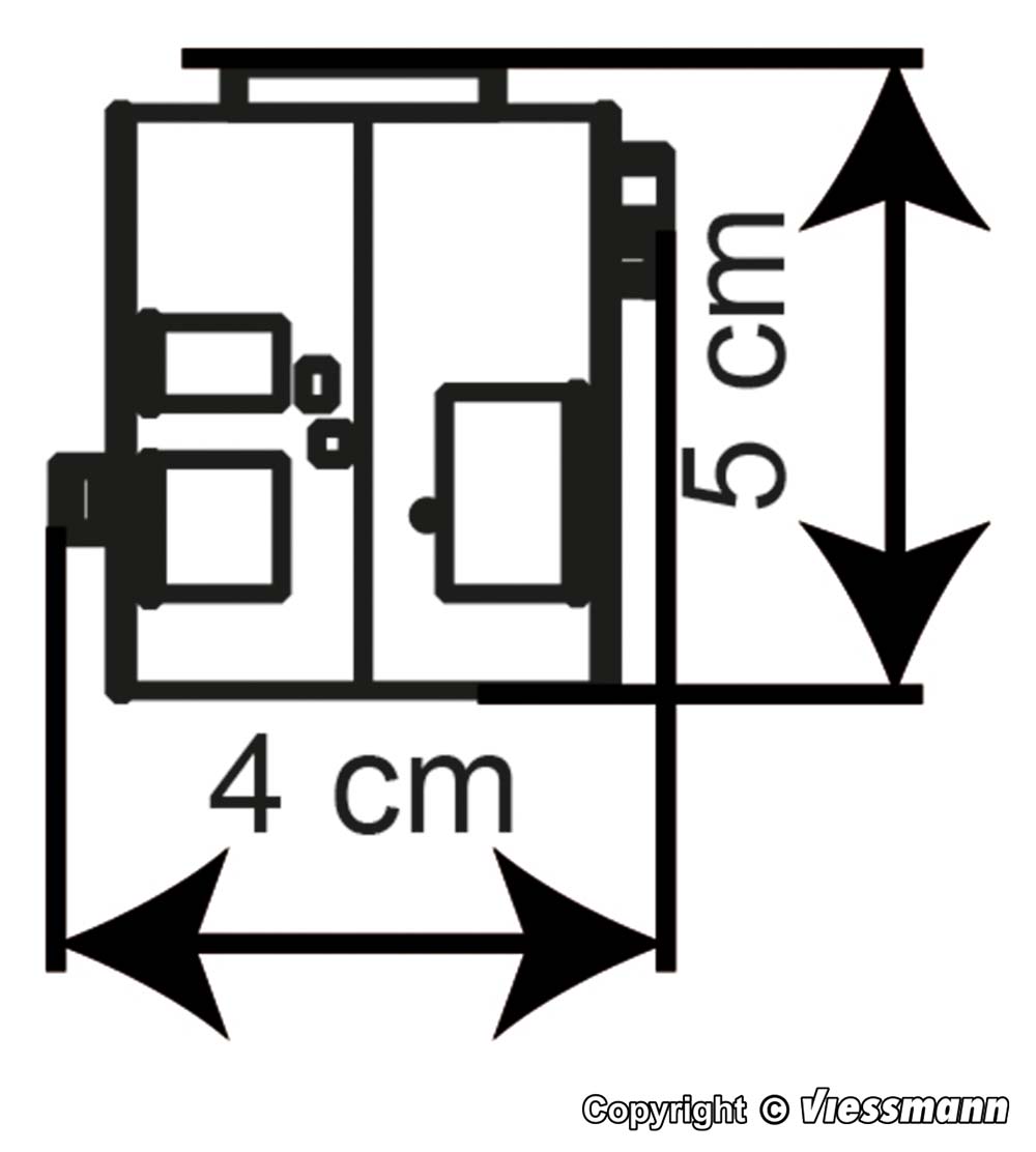 Kibri 36829 Siedlungshäuser am Steinweg, 2 St.