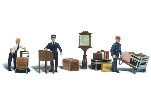 WA1909 HO Depot Workers & Accessories