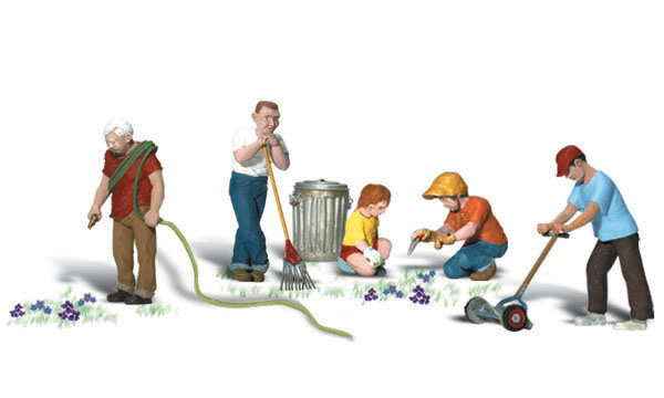 WA1915 HO Lawn Workers