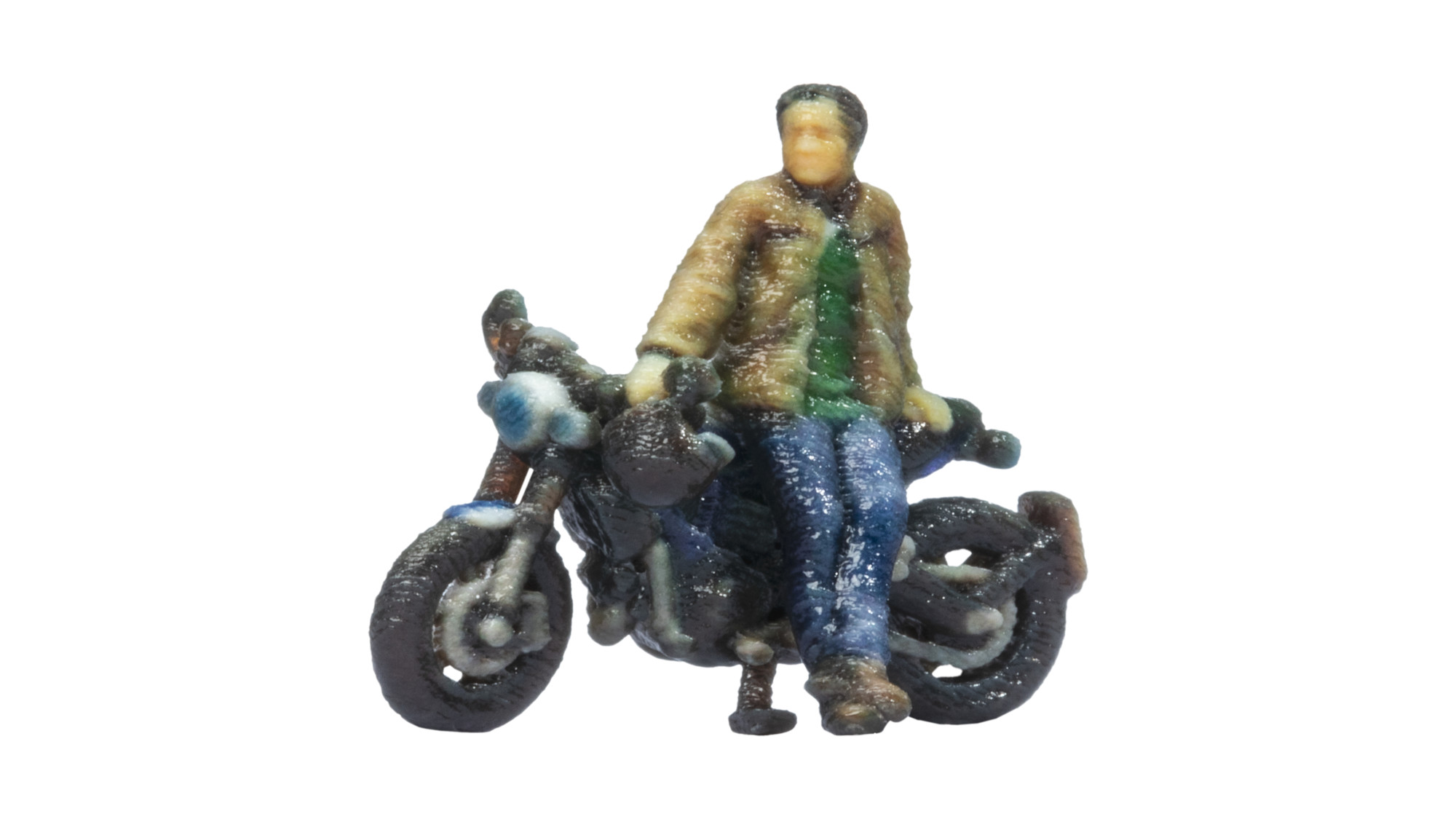 10908 Café Racer Motorrad stehend 