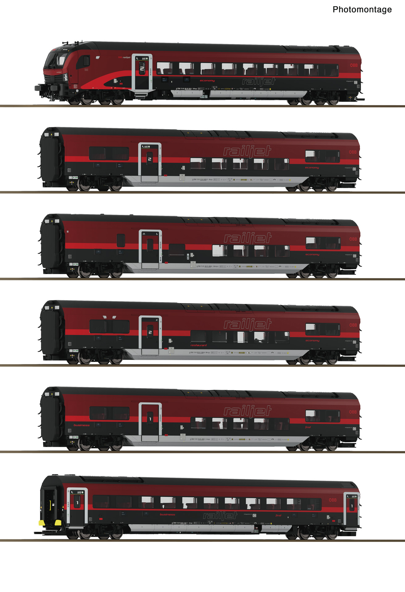 6210178 ÖBB "Railjet 2"  Set 1  6-tlg. Ep.6
