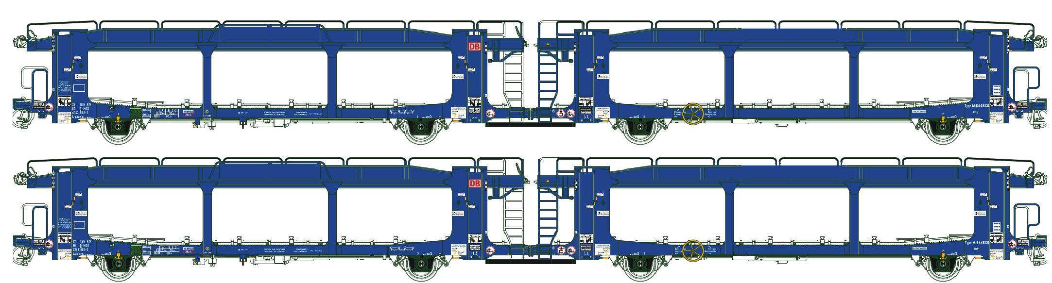 96152 DB AG Autotransportwagen Set Ep.6