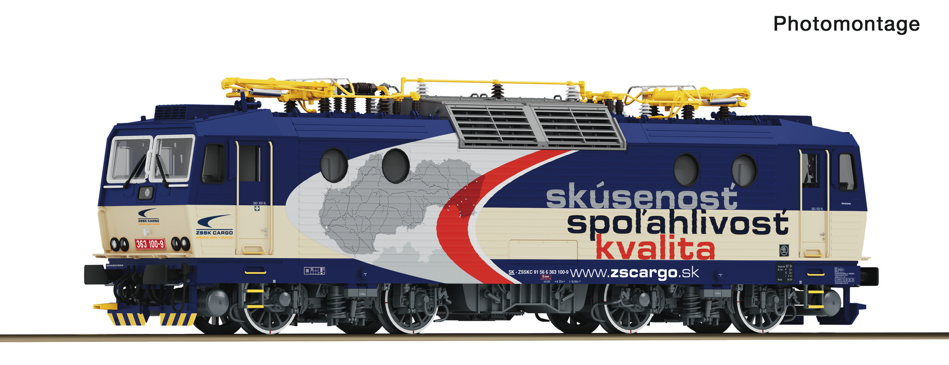 7500277 ZSSK Cargo E-Lok 363 100-9 Ep.6