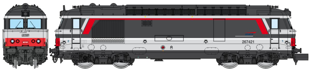 NW-338 SNCF Diesellok BB 67421 Ep.5/6