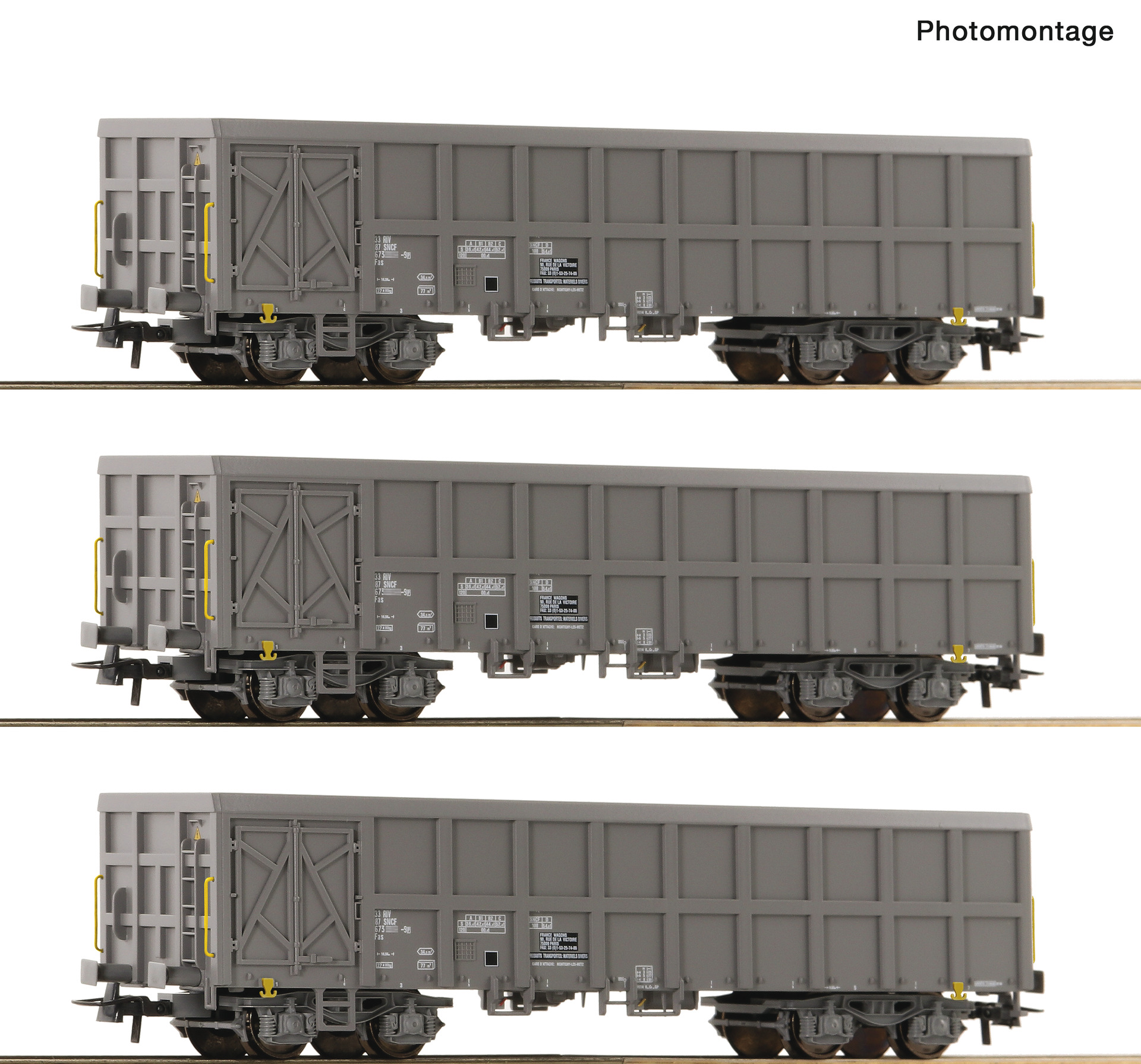 6600203 SNCF off. Güterwag. Fas Set 3tlg. Ep.5/6