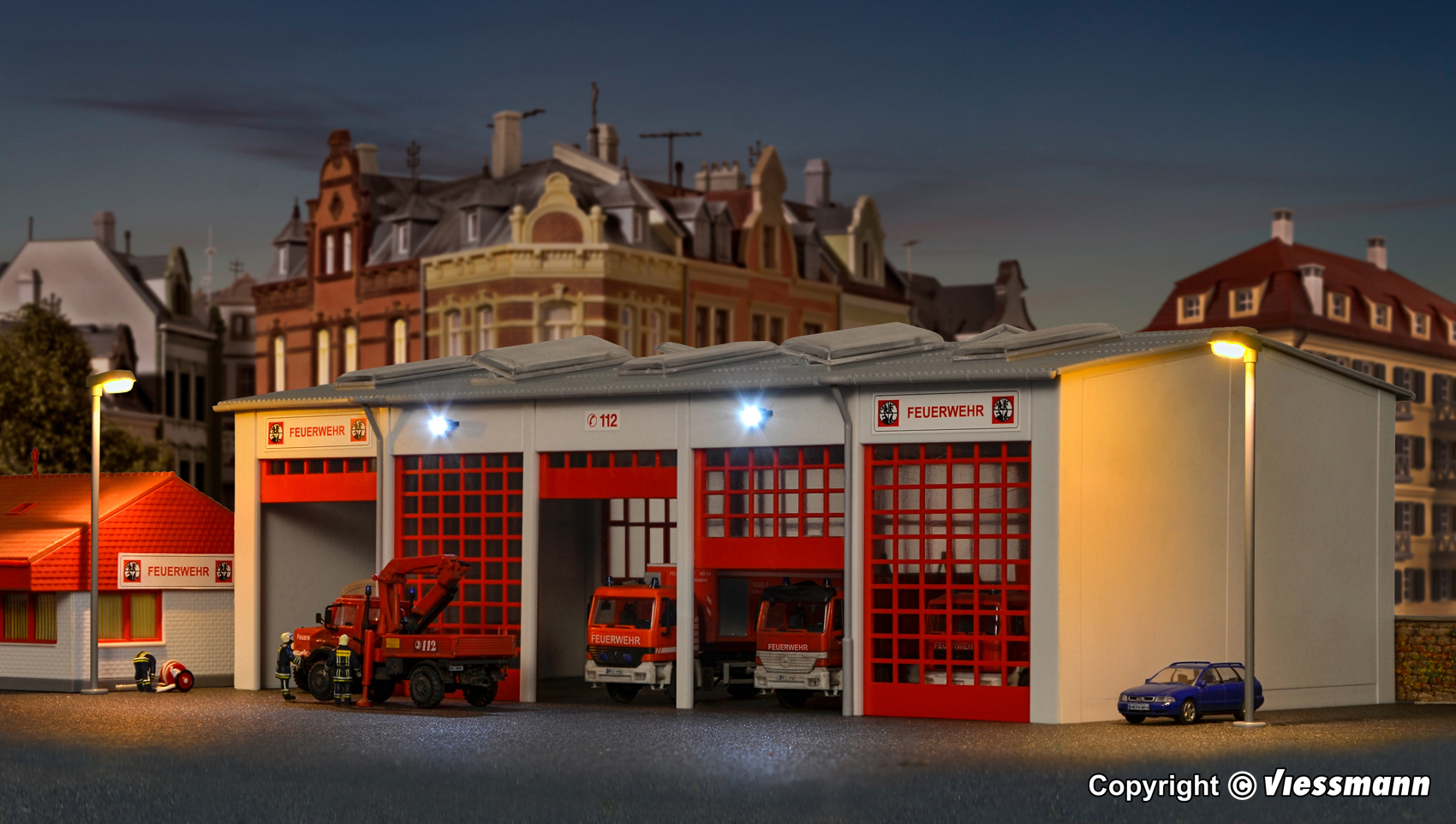 Kibri 39219 Fahrzeughalle Berufsfeuerwehr